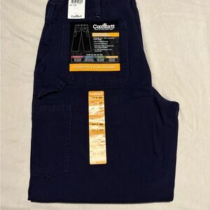 Carhartt Washed Duck Work Dungaree in Navy